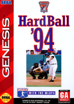 HardBall 94 box art for Sega Genesis